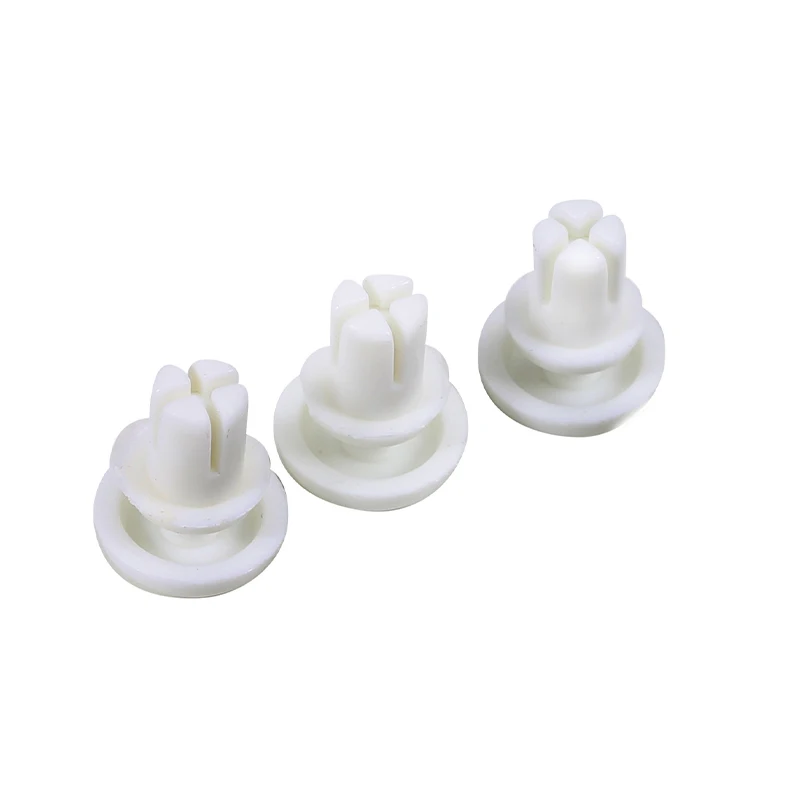 Press-In Nylon Two-Part Rivet Fasteners, R Shape Plastic Snap Buckles R2  Male Female Rivets For PCB Board 100Pcs