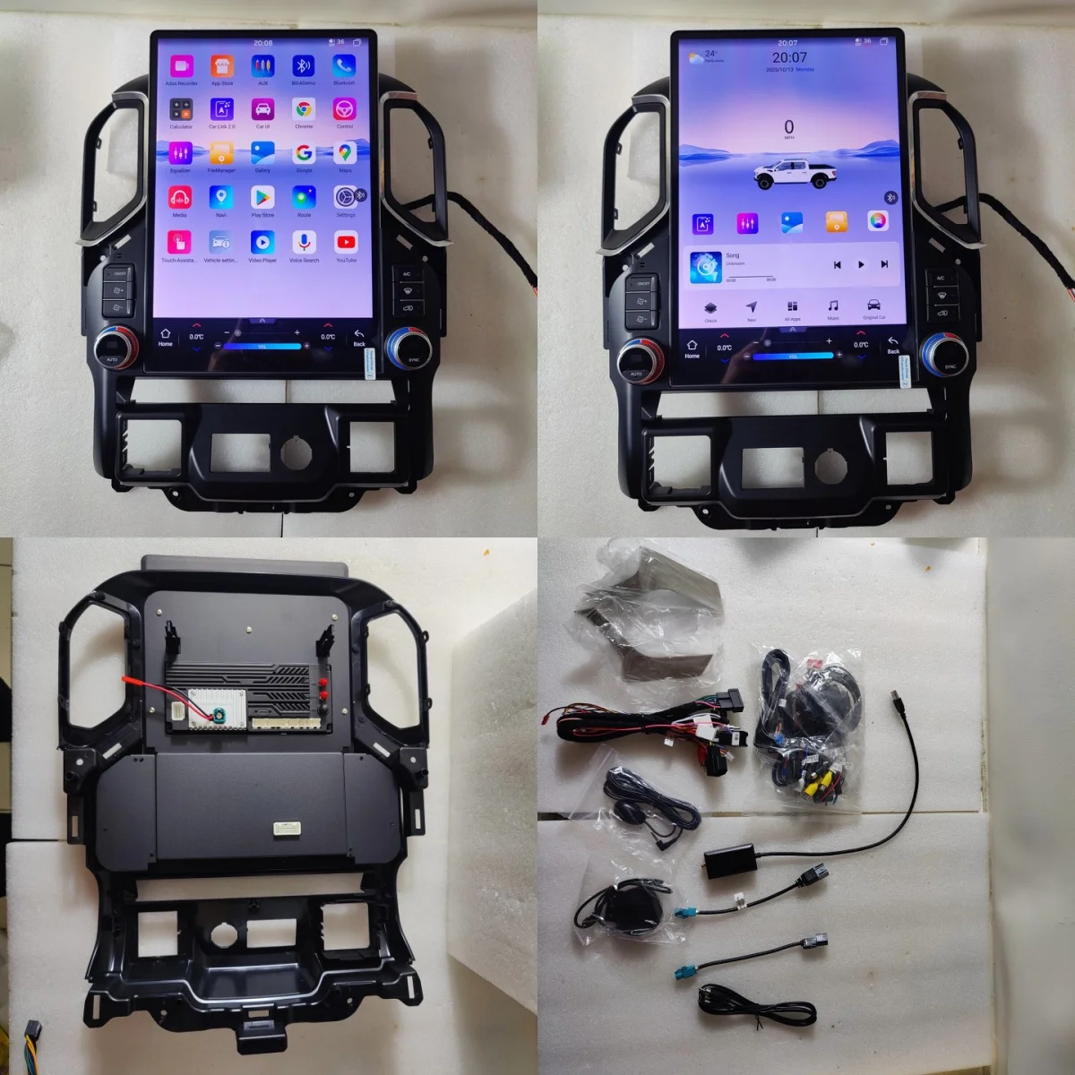

15.6 Android Carplay For GMC Sierra Chevrolet Silverado 2019 - 2023 Car GPS Navigation Radio Multimedia Video Player Head Unit