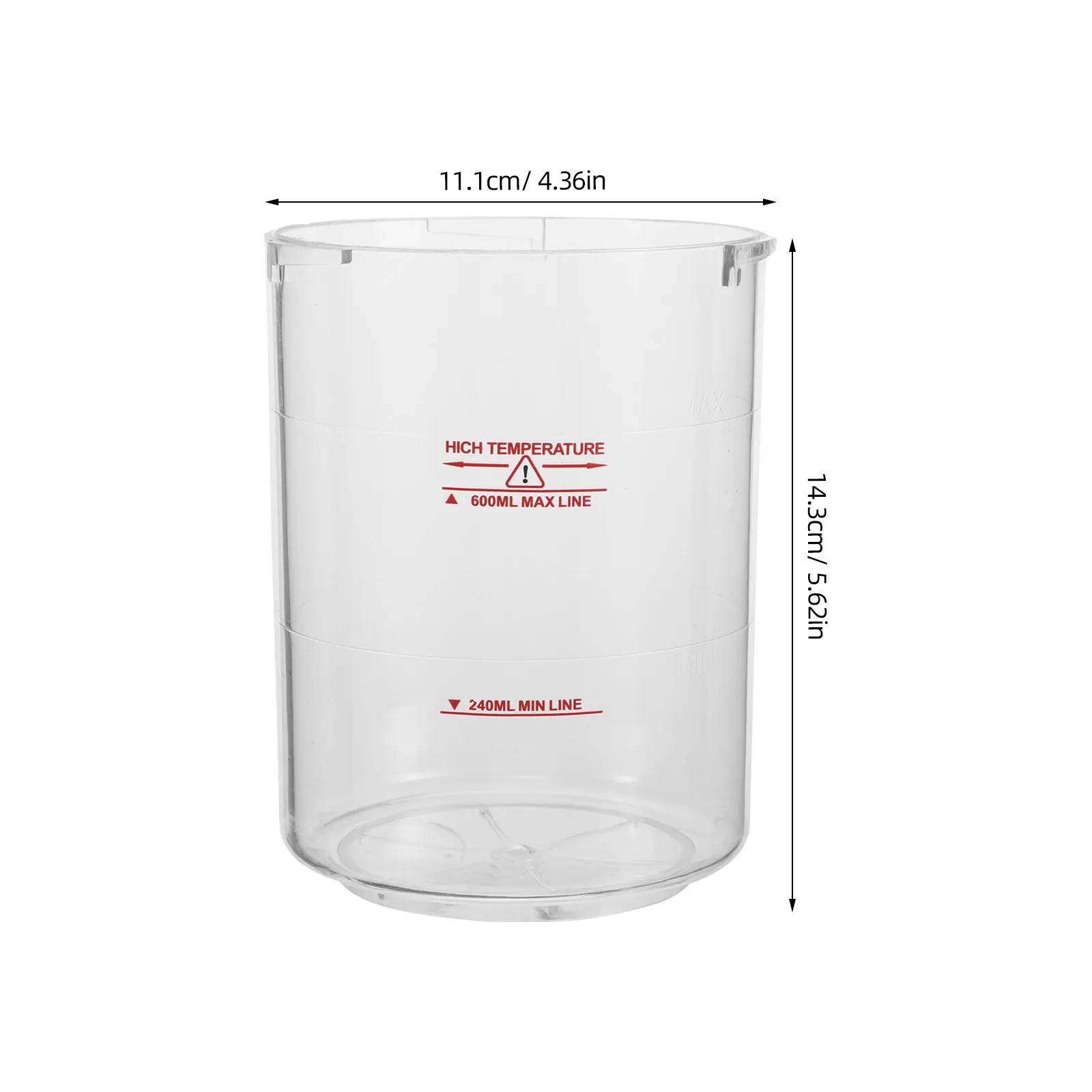2Pcs Facial Steamer Water Cup Replacement Plastic Large Capacity Jar 650Ml Transparent for Esthetician Ozone Steamer Spa