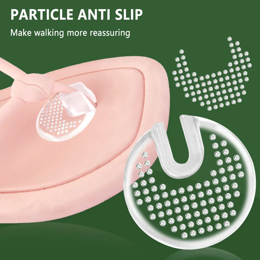 2pc invisible Flip-Flop Gel Pad antiscivolo Anti Wear Foot Gel Toe Guards cuscini separatore di dita per donna uomo