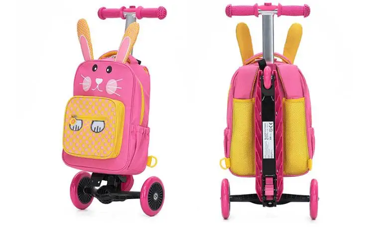 Scooter Luggage Bag for Boys Foldable Trolley Suitcase Bags for kids Travel Luggage Suitcase Ride on Scooter Suitcase For girls