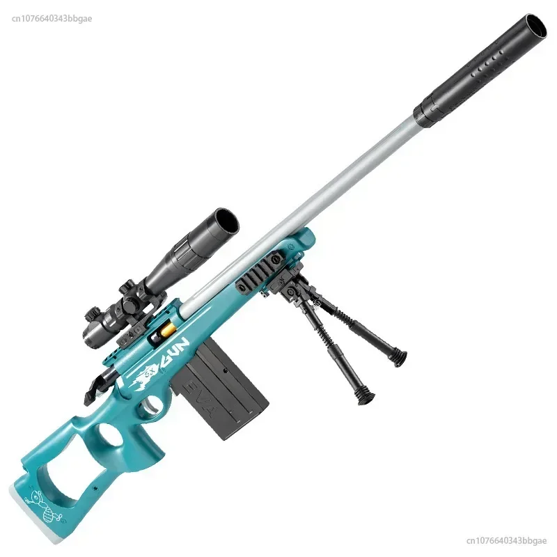 Bala macia atiradora de concha AWM Sniper Rifle, montagem DIY, 98K, pistola M24 Toys para meninos, jogos de tiro CS ao ar livre, presentes de aniversário, 2024