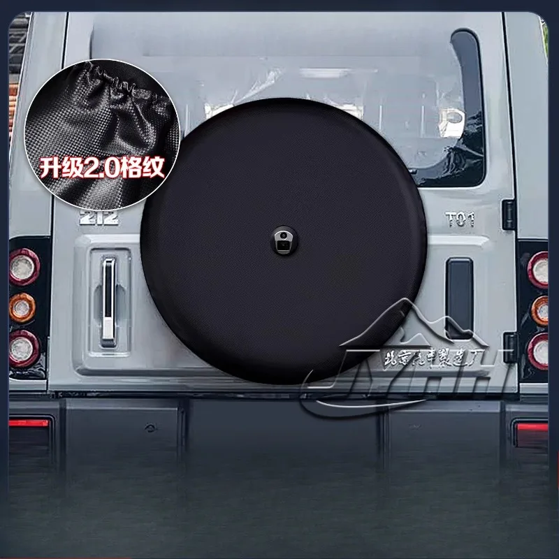 

Для BAIC 212T01 2025-2026: чехол для запасного колеса внедорожника, солнцезащитный чехол для автомобильных шин, специальный из искусственной кожи