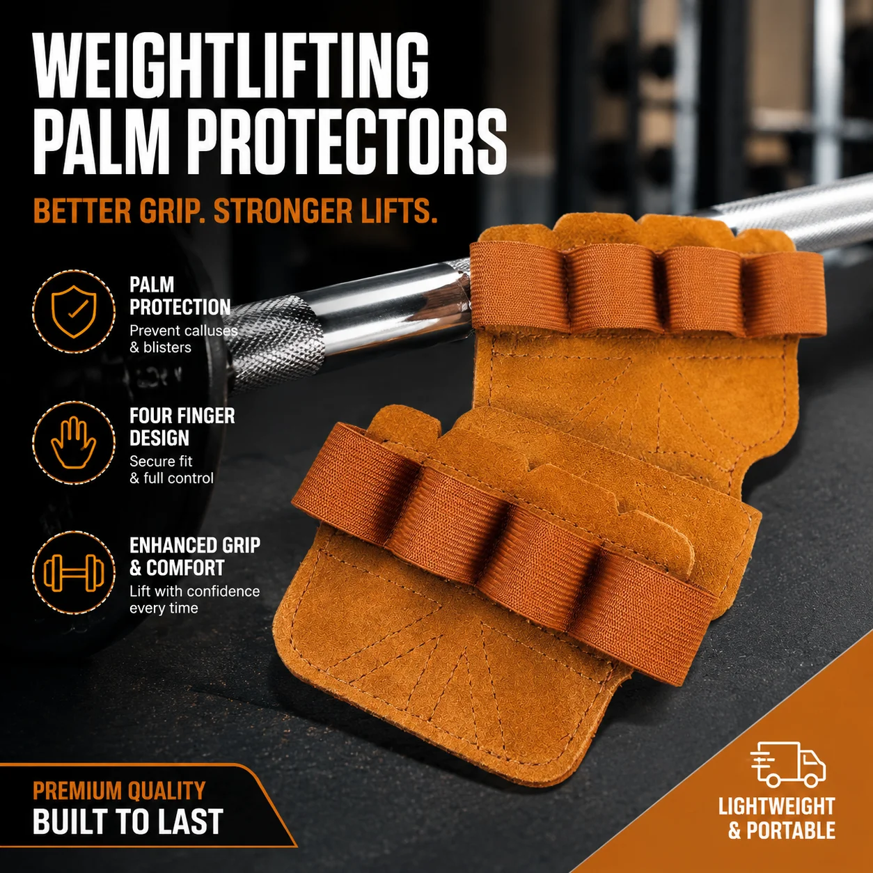 Leather Weight Lifting Training Gloves Palm Protection Women Men Fitness Sports Gymnastics Grips Pull Ups Weightlifting Workout