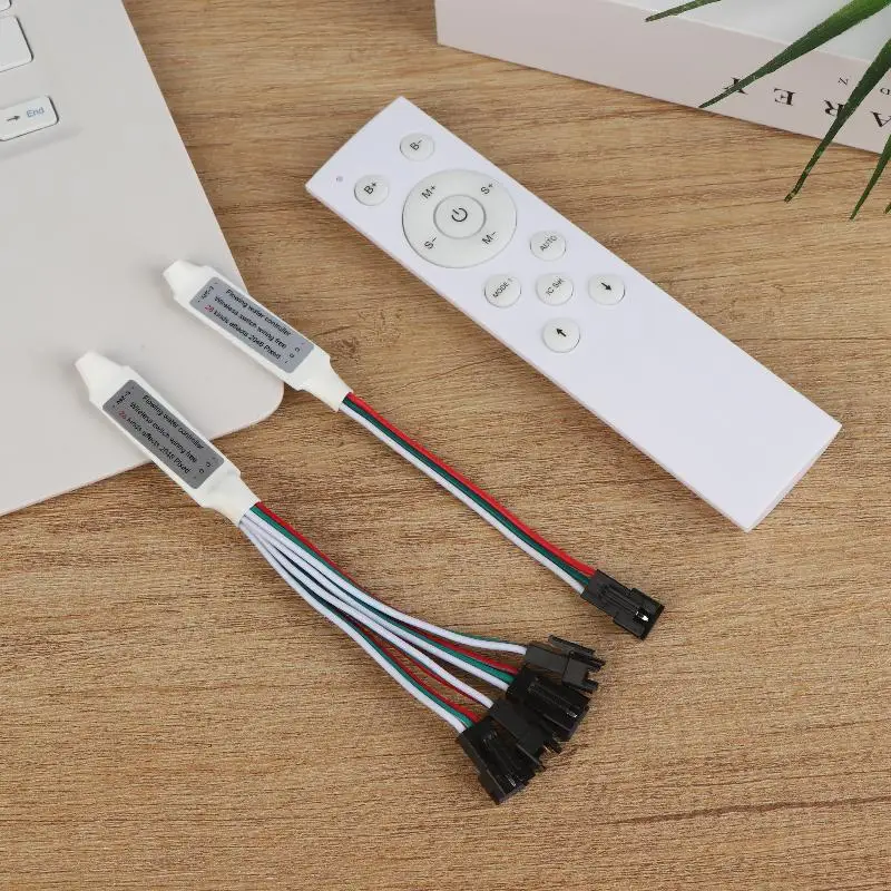 12Key Running-Water Controller 4 Channel Control White/Black RF Remote LED Running-Water Controller For WS2811 LED Strip Light