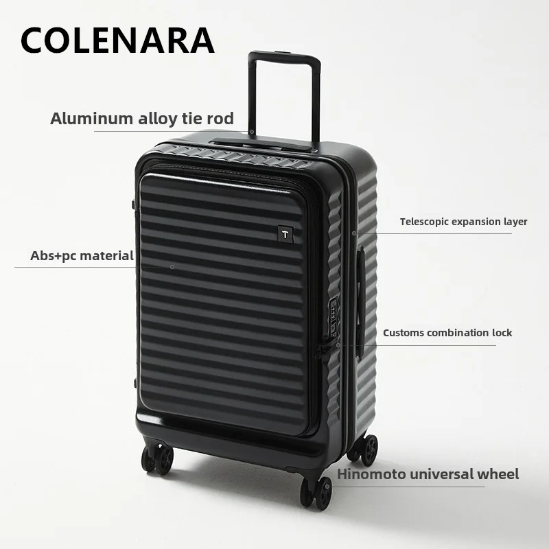 

COLENARA High-quality Suitcase 20 Inches Boarding Box Thickened Multi-function Trolley Case 24"28” Password Box Cabin Luggage