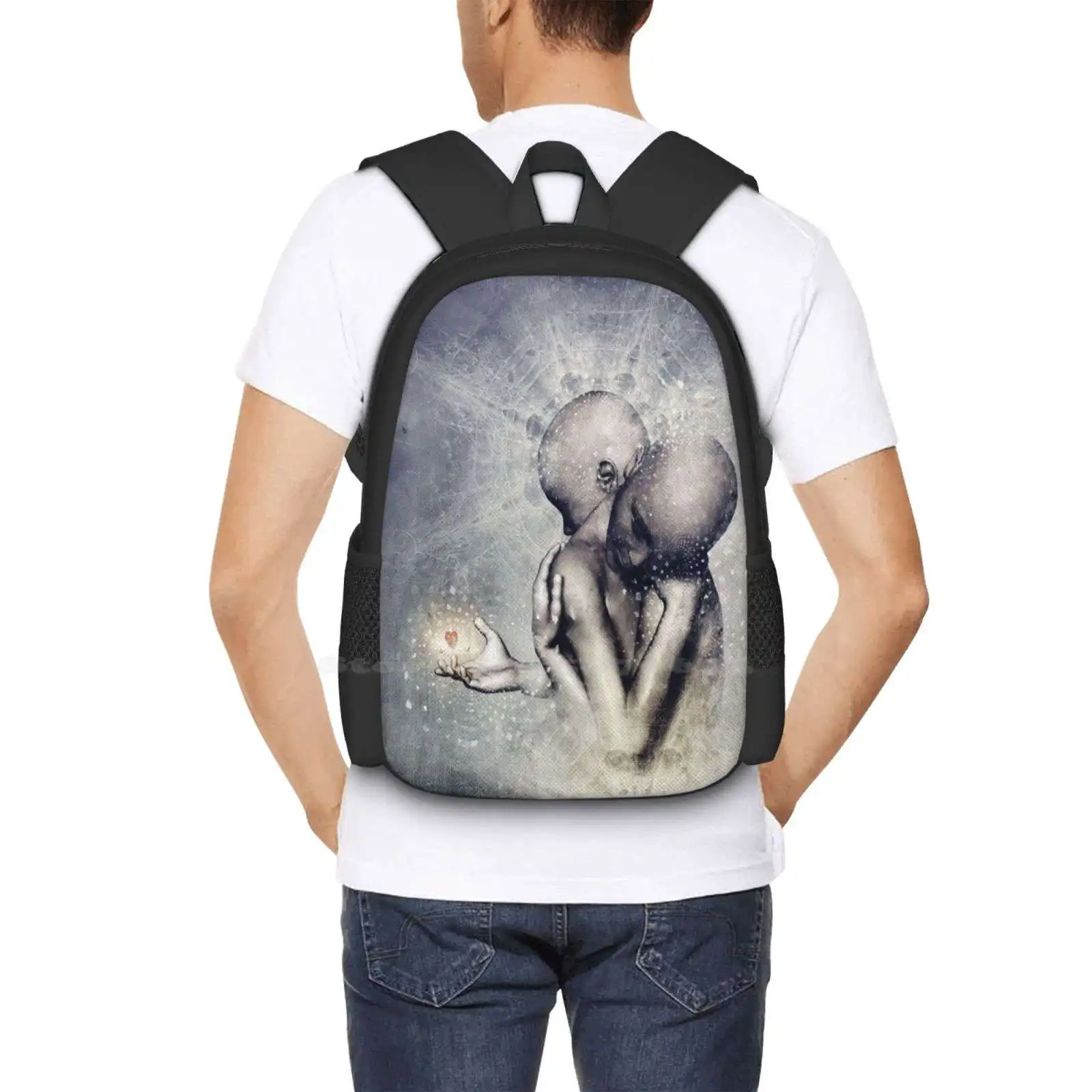 Souvenirs We Never Lose Hot Sale Backpack Fashion Bags Love Surreal Space Photoshop Patterns Romance Romantic Uni Poser Utas