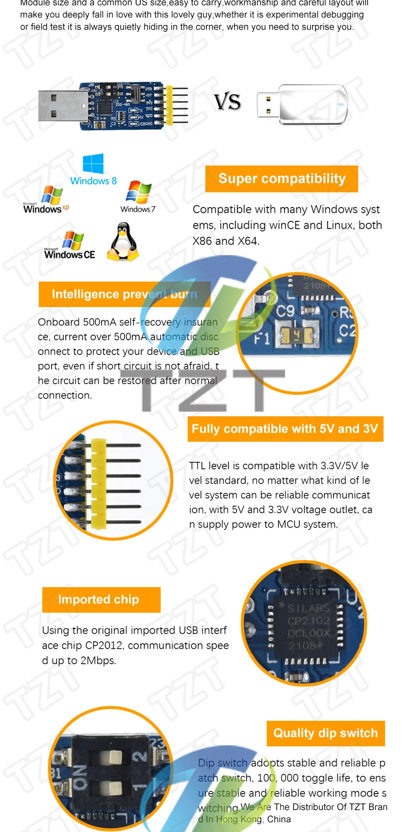 CP2102 USB 2.0 zu UART TTL 5PIN Stecker Modul Seriell Konverter STC Ersetzen FT232 CH340 PL2303 CP2102 MICRO USB für arduino – Detail 12