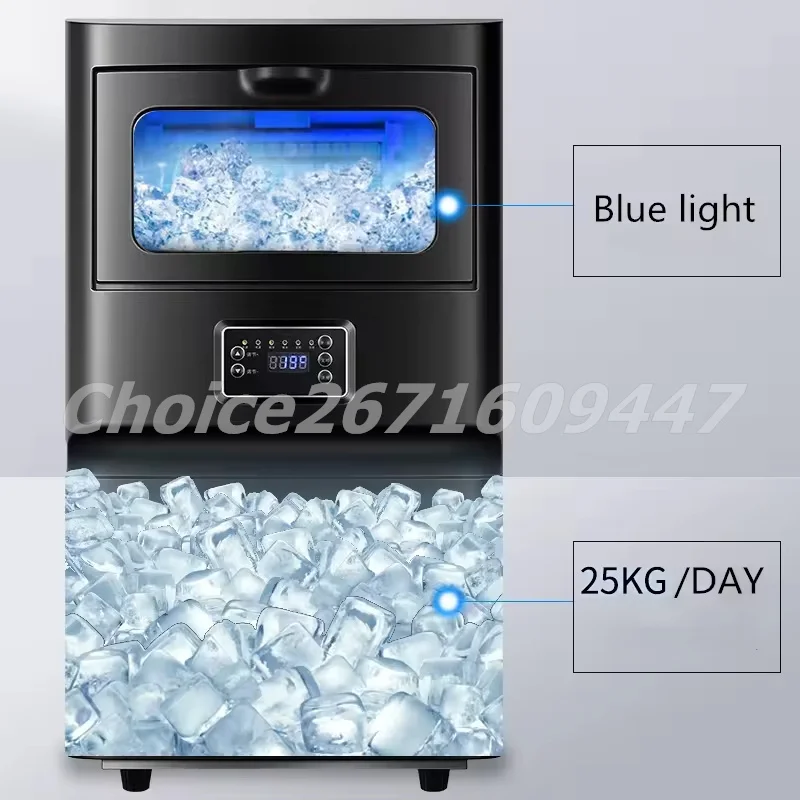 25kg Large Capacity Cube Ice Machine Automatic Ice Making Machine for Bar Coffee Shop Tea Shop