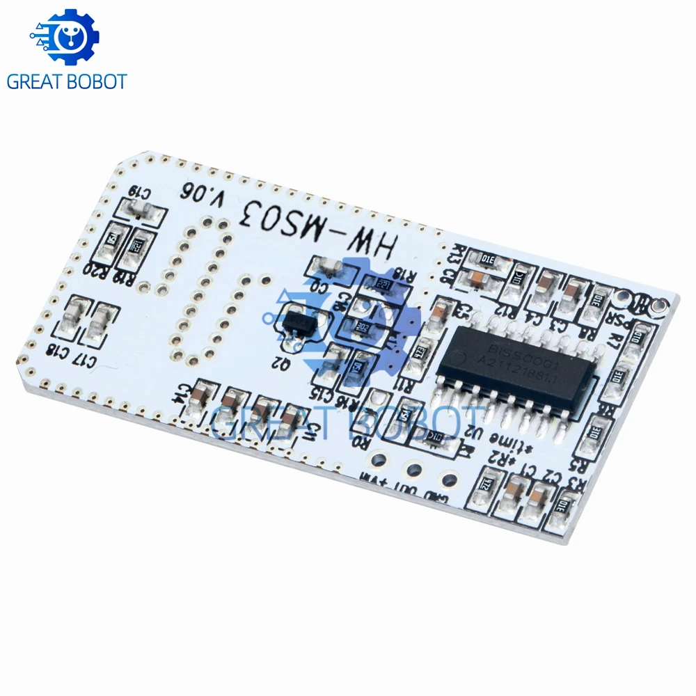 BS High Performance Motion Sensor Module Radar Motion Sensor HW-MS03 2.4GHz to 5.8GHz Microwave Radar Sensor Module for Arduino