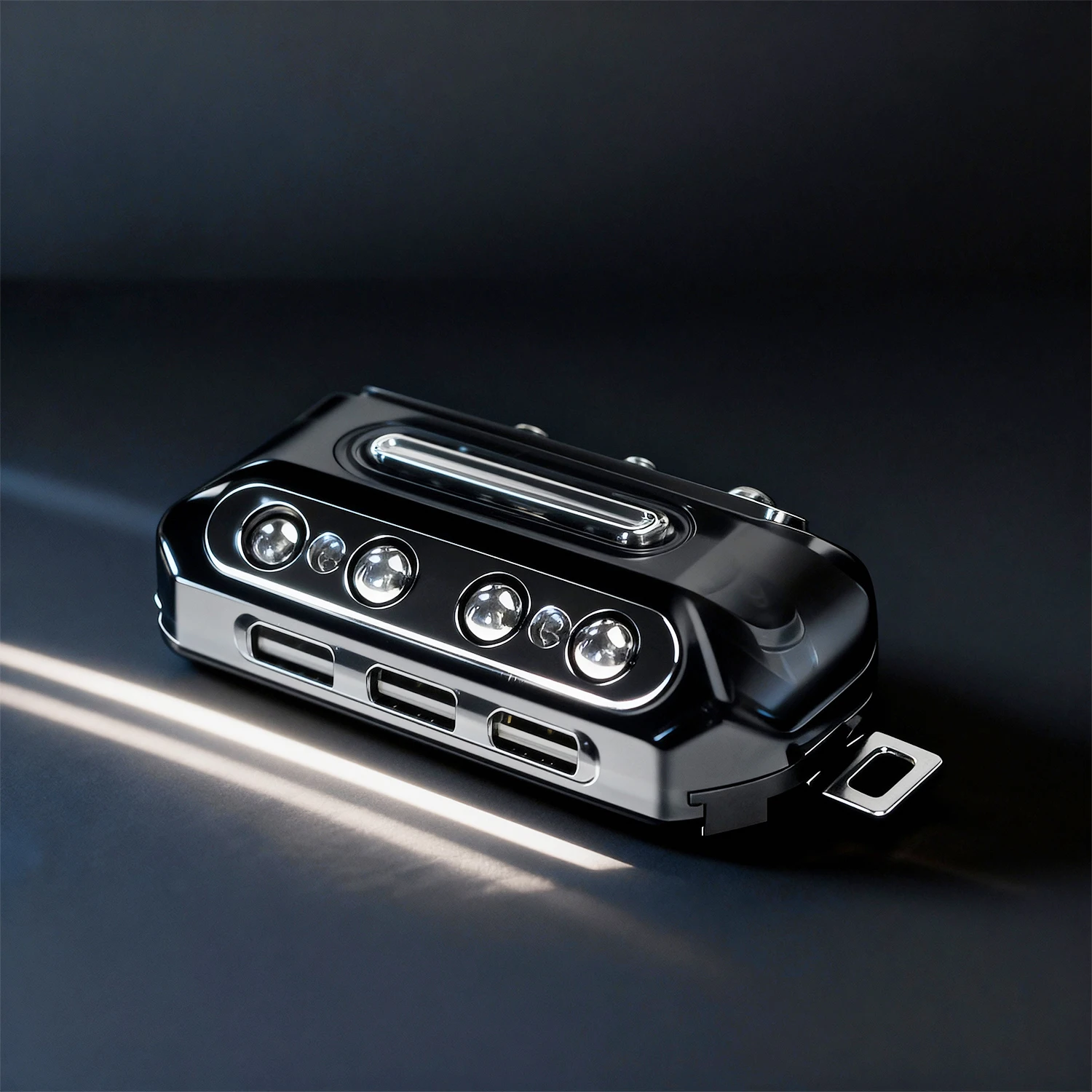 EDC Oumu Momo Composite Magnetic Metal Direct Push Segment Fingertip Card Pusher Desktop Stress Relief Toy