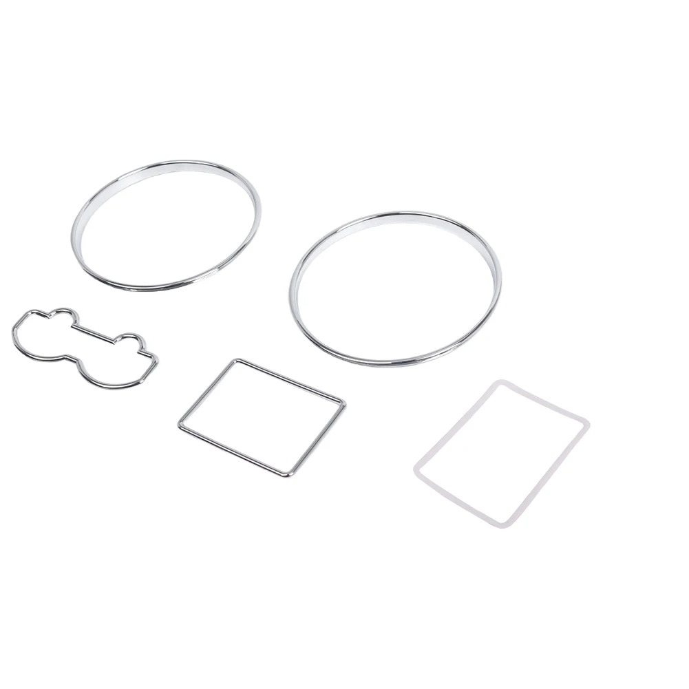 الكروم لوحة القيادة خواتم الاتصال الهاتفي الفضة عداد السرعة داش خواتم الحافة لشركة فولكس فاجن جولف MKIV 97-03 جيتا بورا MKIV 99-05