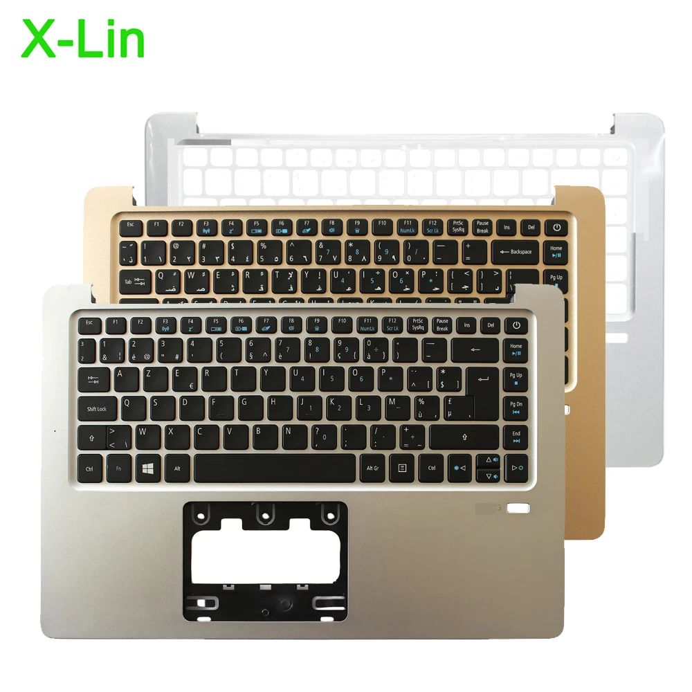 

For Acer Swift3 SF314-51 N16P5 laptop palm rest case upper cover keyboard 6B.GKBN5.001 13N1-0QA0601