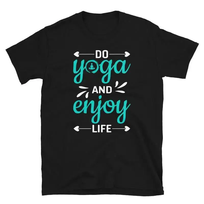 Enjoy Life Funny YOGA Peace Summer Namaste TShirt