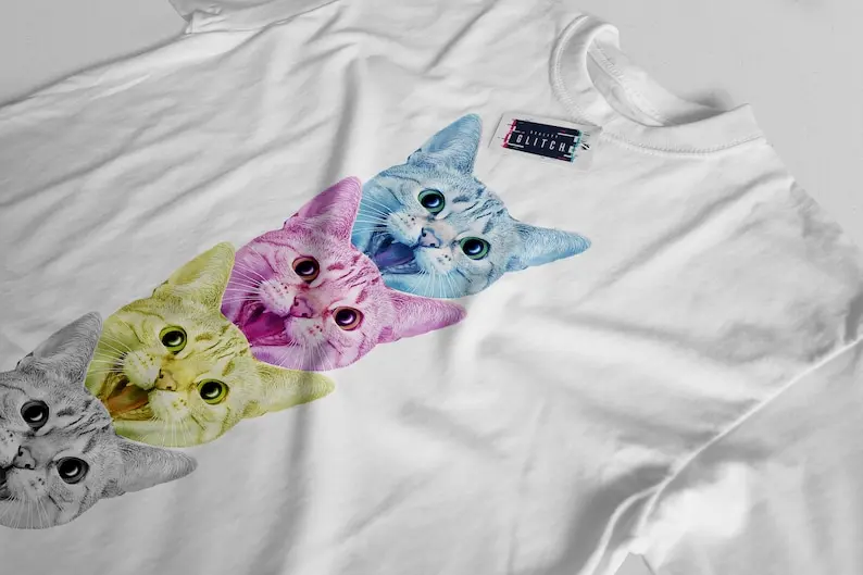 تي شيرت CMYK-Cat