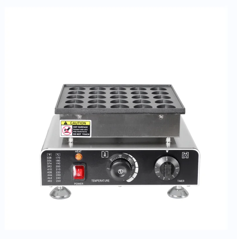 25-Hole Heart-Shaped Muffin Maker Industrial Snack Machine Electric Ice Cream Bubble Waffle Maker Waffle Machine