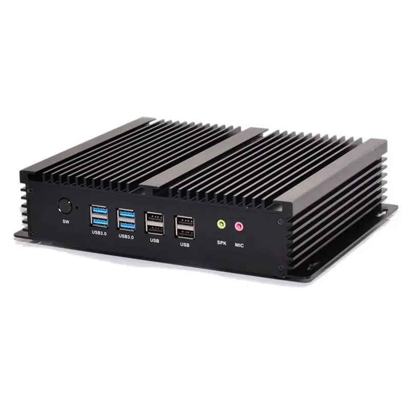 I7 4500U all-aluminum fanless mini industrial computer dust-proof 6 serial port embedded industrial computer