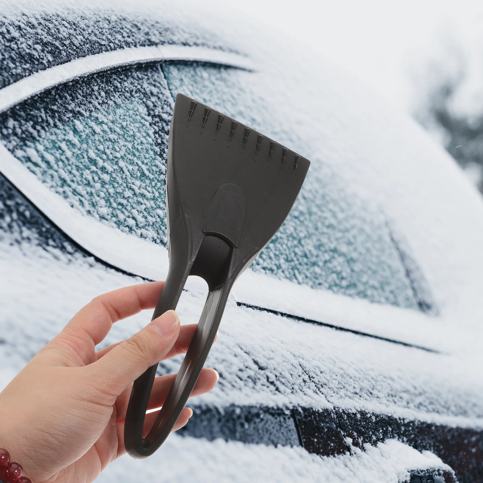 

2Pcs Premium Plastic Snow Shovel for Winter Storms Multi Functional Utility Shovel for Car Home and Outdoor Ice Scraper