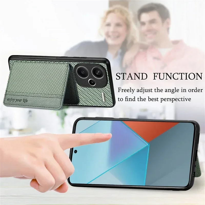 For Xiaomi 15T 14T 13T Redmi Note 13 14 Pro Plus 5G 4G RFID Leather Wallet Back Case For Poco F8 Ultra F7 X7 X6 F6 M6 Pro Cover