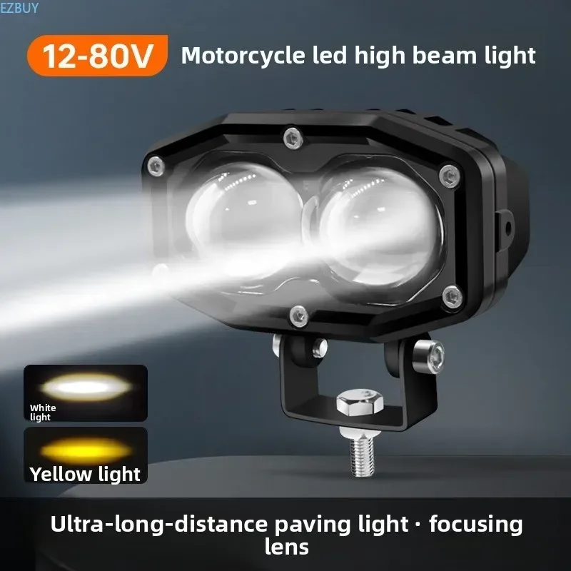 4-Inch LED spotlight, super bright spotlight, white/yellow waterproof off-road work light