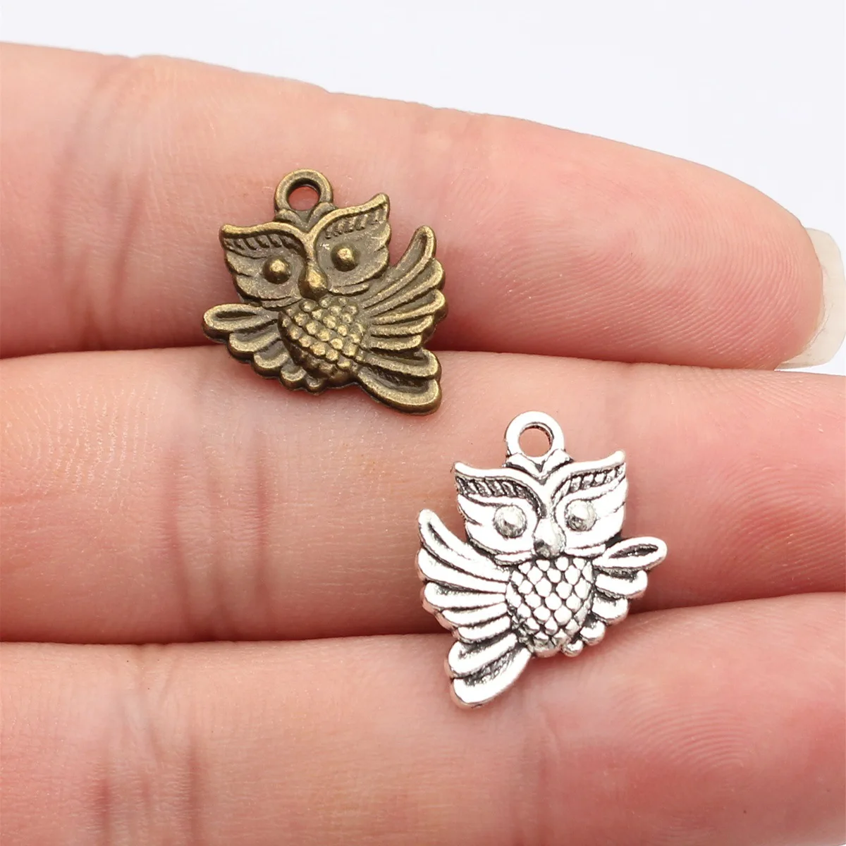 Wholesale Owl Night Bird Charms Pendant Forest Wildlife Charm Pendant For Women Girls Jewelry Gift Handmade Craft Supplies