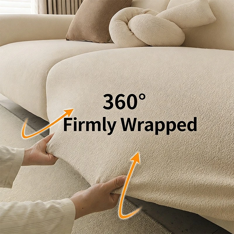 2026 Spring New Chenille Sofa Cover Sectional L Shape Sofa Slipcover Corner Case for Living Room 1/2/3/4 Seat Home Decoration