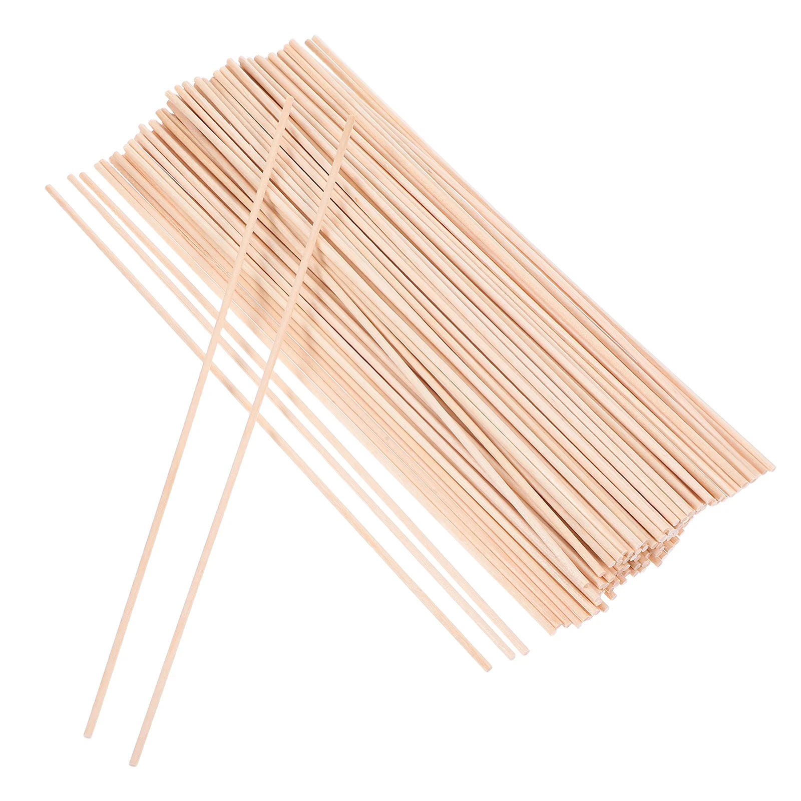 

100pcs Children Craft Materials 200X2X2Mm Natural Wood Dowel Sticks For Diy Projects Kids Handmade Activity Woodworking Craft