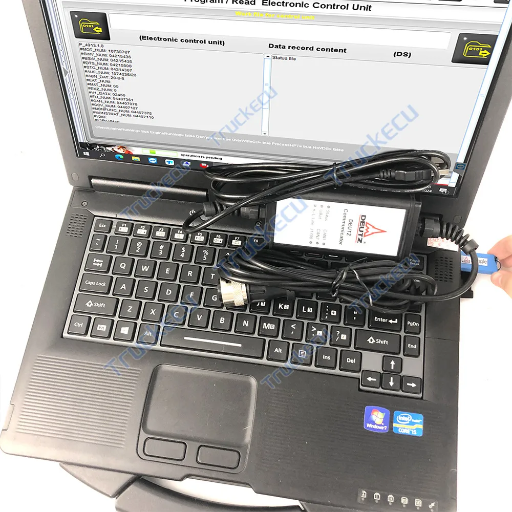 

For DEUTZ SerDia4.0 level6 dongle PK serdia2010 programming tool For Deutz controllers DECOM Diagnostic tool CF53 laptop