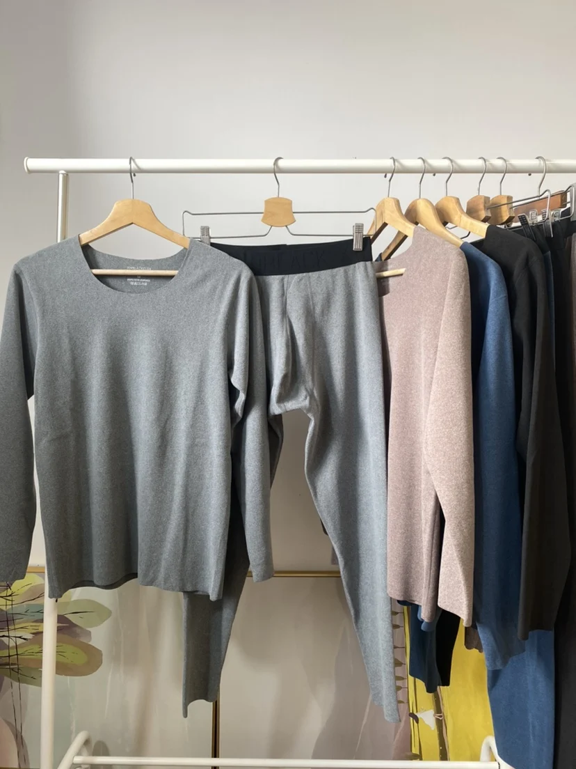 

Tech Fabric Double-Sided Fleece Self-Heating Temperature Locking Sweat Wicking Quick Dry Skin-Friendly Men's Thermal Underwea...