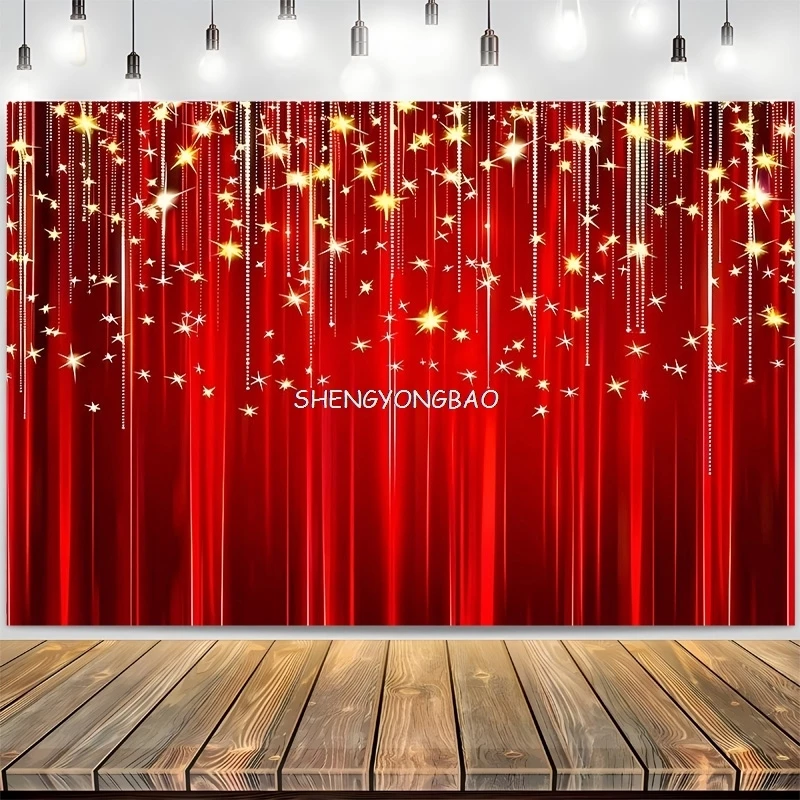 Merry Christmas Day Gift Photography Backdrops Props Indoor Decoration Winter Wonderful Xmas Eve New Year Background RD-59