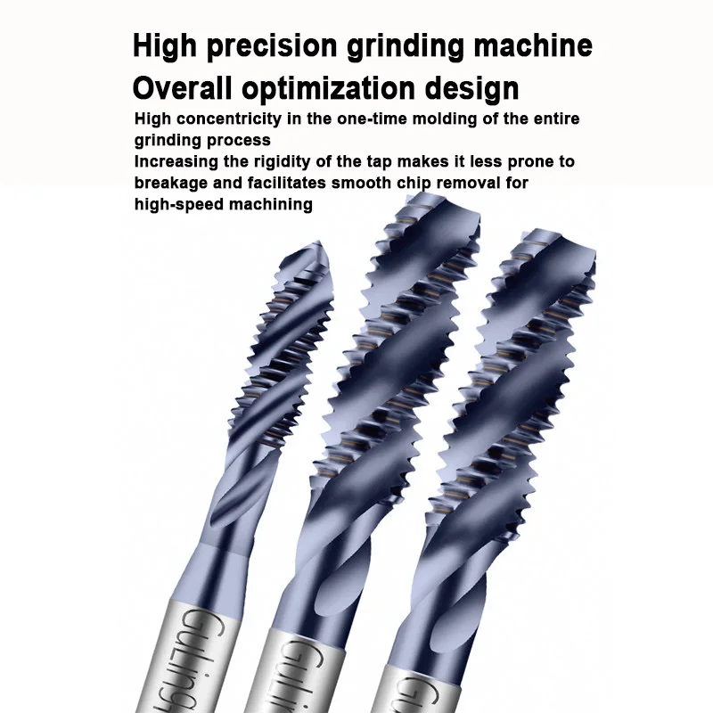 TICN Spiral Tap with ISO M2/3/4/6/8 Stainless Steel