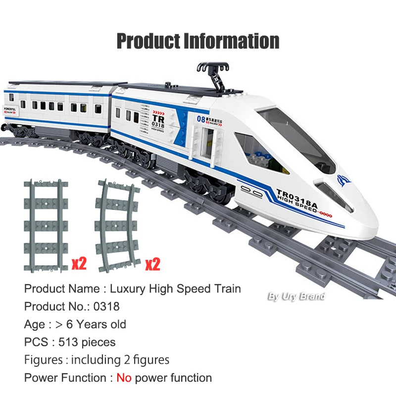 Technical Train Maintenance Advanced Model City Rail Power Function Motor Tracks Building Blocks Toys for Kids Boys MOC EXPERT