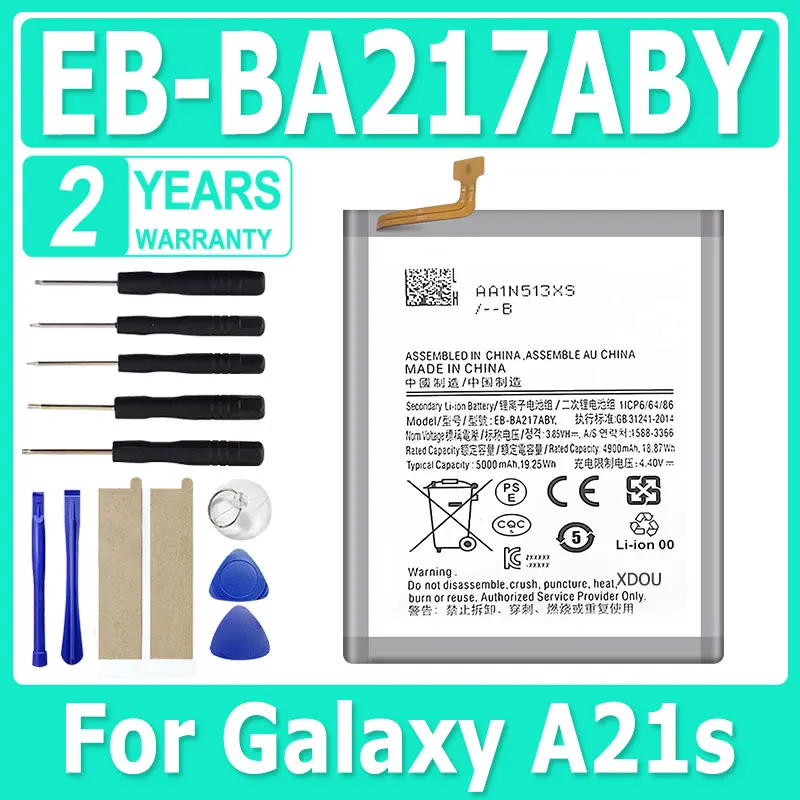 Ersatzakku für Samsung Galaxy A50 A51 A70 A71 A20 A30 A10 A11 A12 A21S A30S A40 A72 A80 A90 + Gratis Werkzeuge
