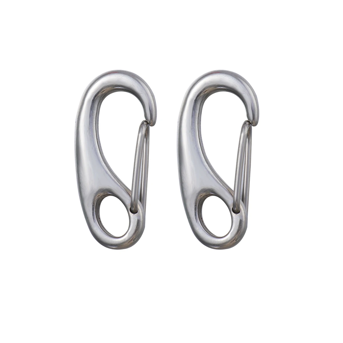 

2 pcs Stainless Steel Pet Id Tag Clamps For Dogs Cats 50Mm Fast Change Collar Removal Dog Tag Holder Clam