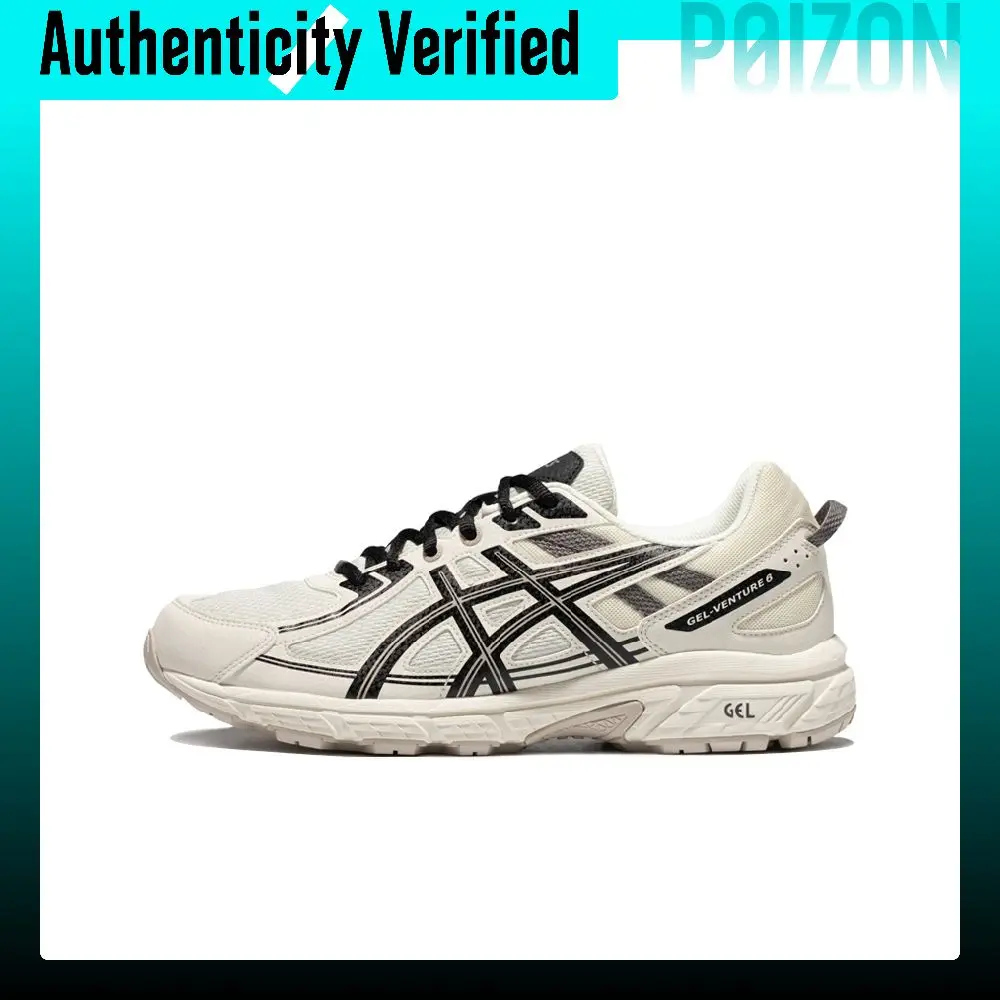 ASICS Gel-Venture 6 Running Shoes Men's Low-top Ecru/Black 1011B550-102