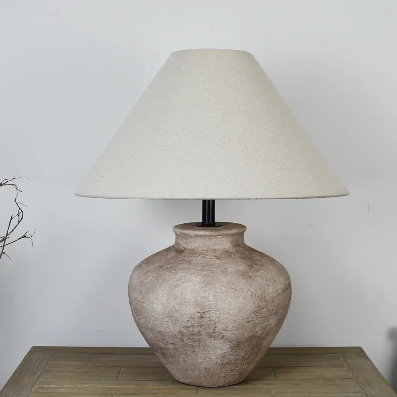 โคมไฟตั้งโต๊ะ โคมไฟข้างเตียง ห้องนอน สไตล์ญี่ปุ่นย้อนยุค ของตกแต่งห้องนั่งเล่น โฮมสเตย์ โคมไฟตั้งโต๊ะสไตล์อาร์ตเดโค