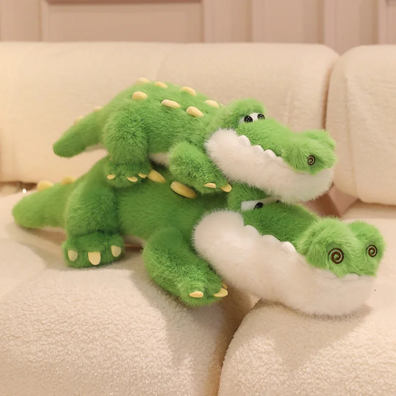 50/70/90Cm Gevoelig Groene Krokodil Dieren Knuffels Simulatie Kawaii Cartoon Zachte Poppen Verjaardagscadeautjes voor Kinderen Sierkussen