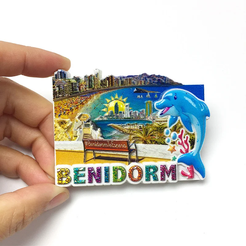 

Benidorm Cityscape Creative Magnetic Fridge Magnet Travel Souvenir Home Decoration Gift