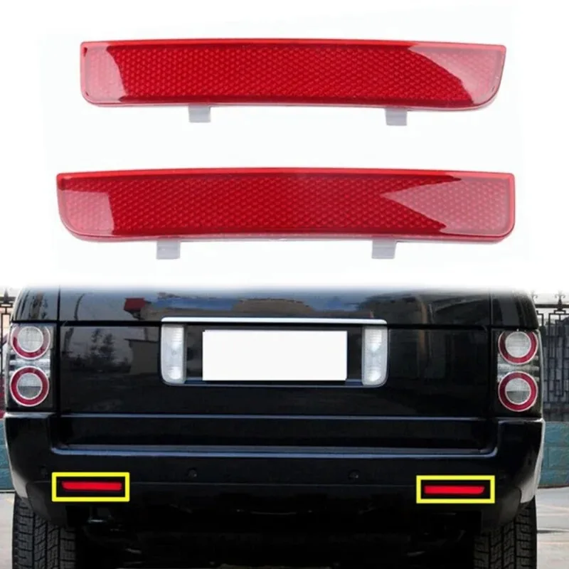 For Land Rover Range Rover L322 2003 2004 2005-2012 Freelander LR2 Rear Bumper Reflector Brake Light Warning LR006348 LR006349