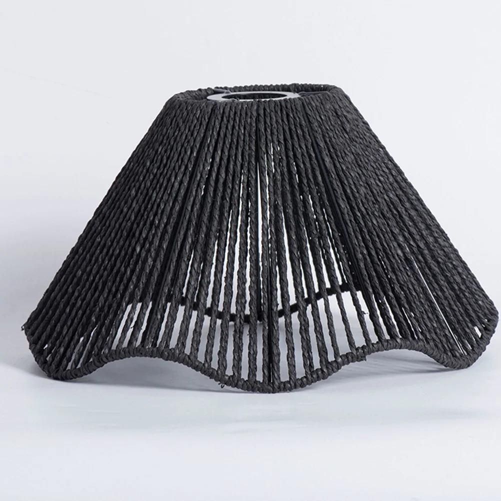 

1pc Vintage Rattan Pendant Lamp Shade Handwoven Ceiling Light Cover For Cafe Restaurant Home Decor Farmhouse Lighting