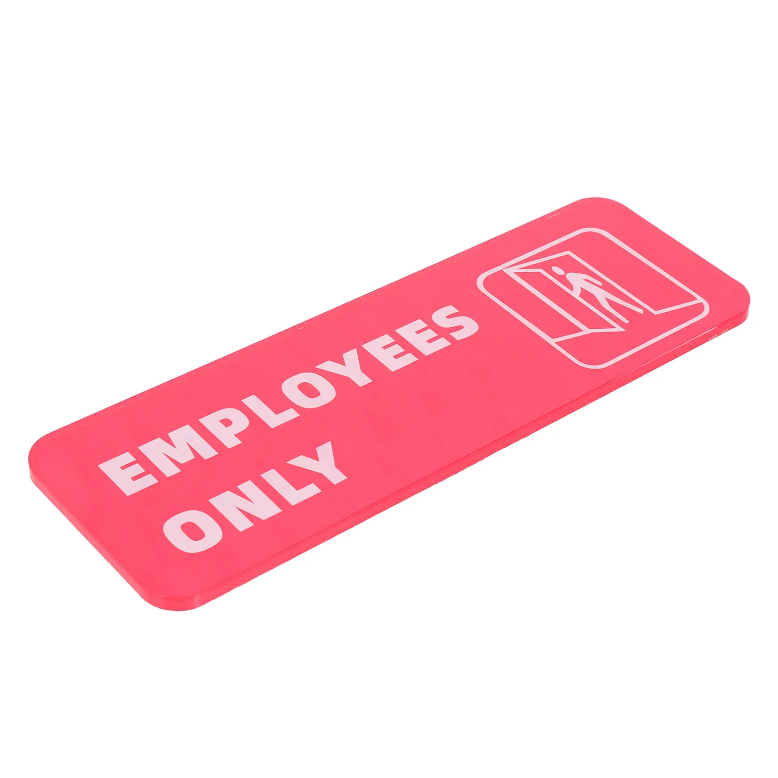 Employees Only Door Sticker Adhesive Acrylic No Entry Sign Peel Stick Office Retail Restricted Area