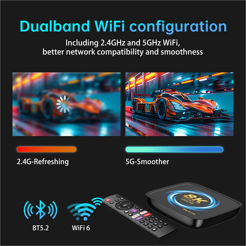 Android Tv Box Certificado 8k I96 GTV Rk3528 Core 2025 Set Top Box Android 13 Smart Onn Streaming 4k Android Tv Box