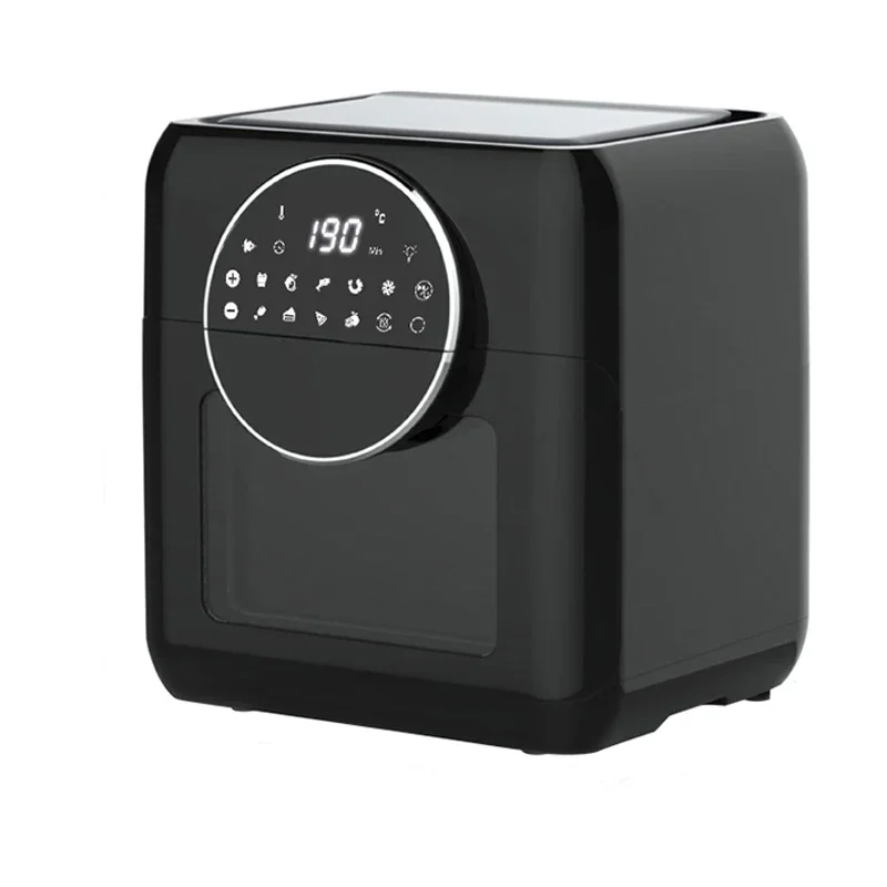 

1500W Air Fryer 10L Capacity Pizza Oil-Free Salt-Free Cookware Touch Screen Electric Fryer Led Touch Screen Panel Air Fryer