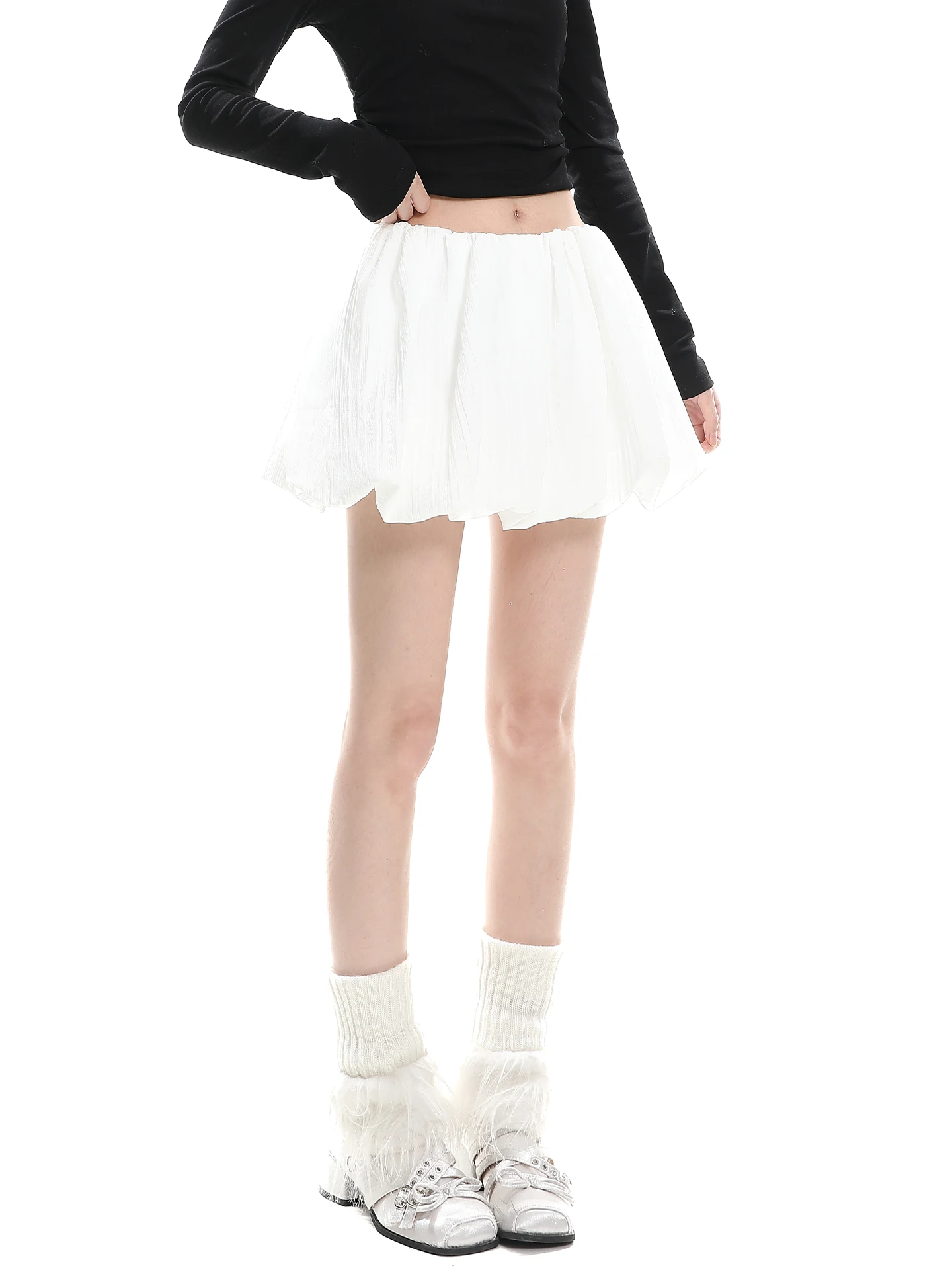 Charming Floral Pleated A-Line  Skirt for Women Elegant Spring Autumn New Style Beautiful Bloom Half-length Skirt Versati...