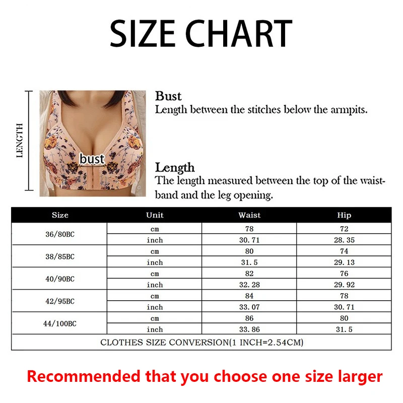 Floral Push Up Bra for Women Front Closure Wireless Bras Seamless Bralette Large Size Brassiere Thin Underwear Sexy Lingerie