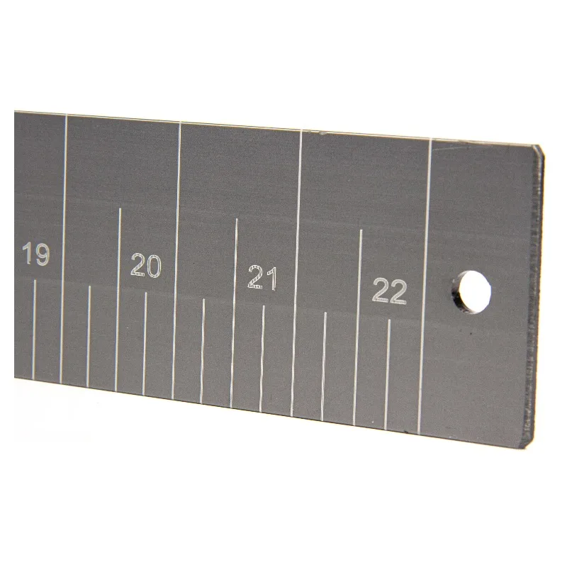 22 In Aluminum Fish Measuring Board, Boat Mount Fishing Ruler with Corrosion Resistant Finish for Freshwater and Saltwater Use