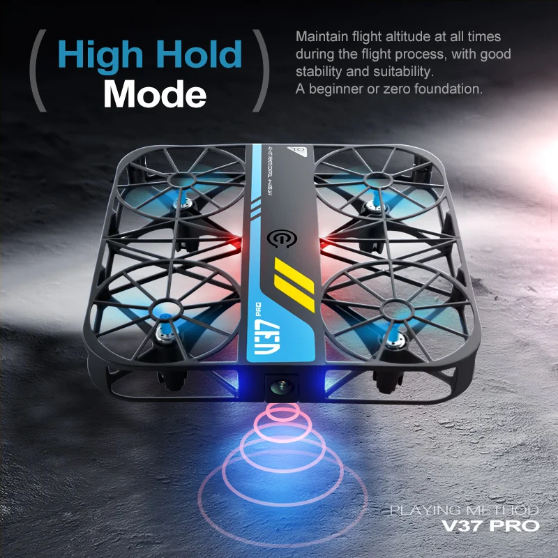 New V37 Mini Rc Drone 8K HD Camera 4K WiFi FPV Dron High Hold Mode Quadcopter Real-time transmission Helicopter Toys