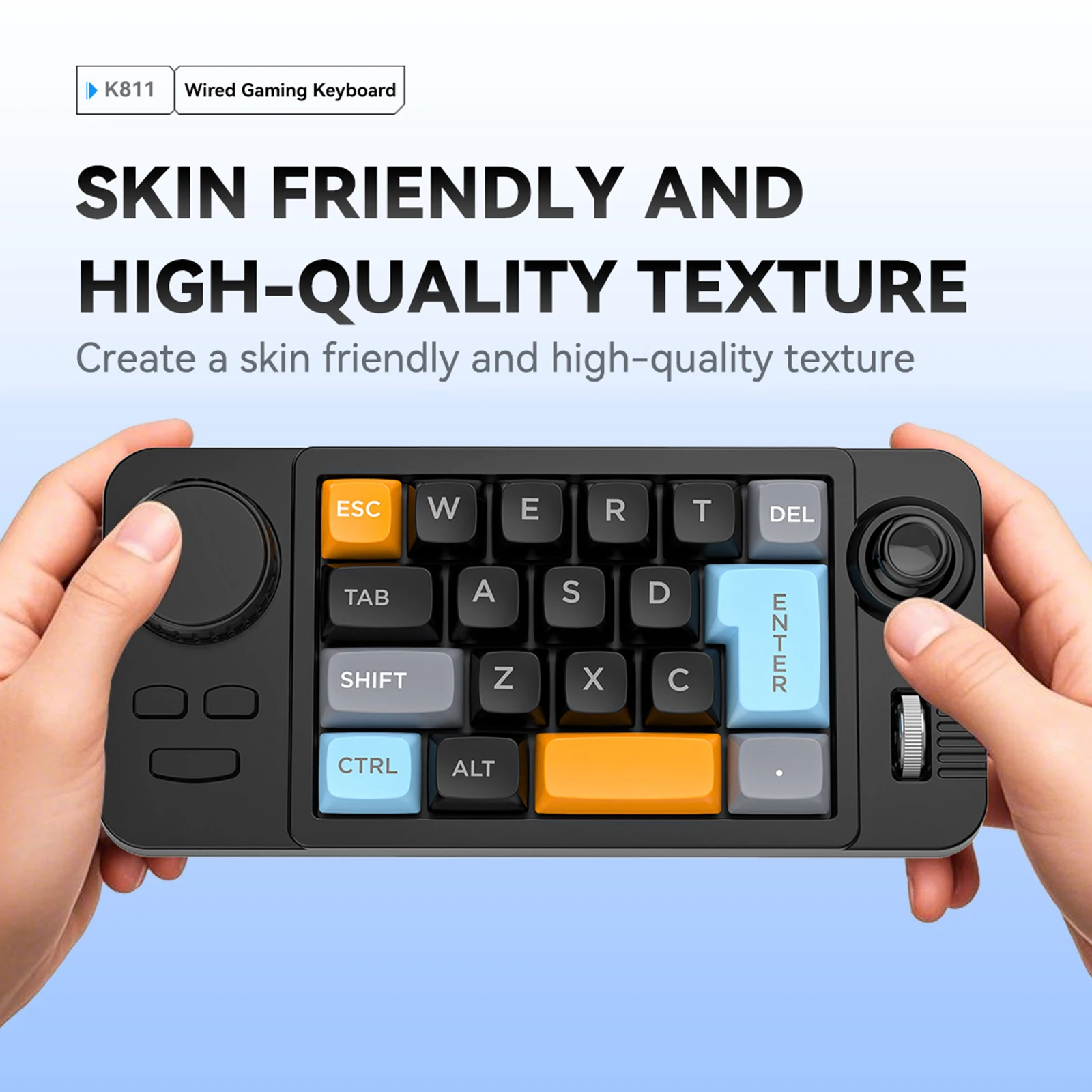 Programowalna, przewodowa klawiatura mechaniczna z 19 klawiszami, hot-swap, klawiatura gamingowa z joystickiem do regulacji głośności i klawiaturą numeryczną dla Win8/10