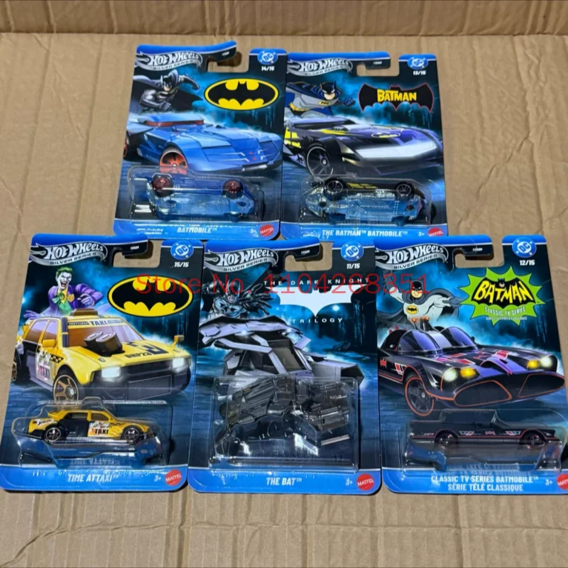 Hot Wheels Silver Label High Speed Batman Vehicle 1:64 Scale Collector'S Edition Alloy Diecast Model Car Set Hdg89(U) Batch Toys