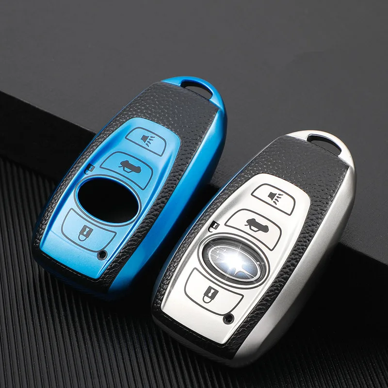 TPU Car Key Case for Subaru BRZ Forester Legacy Outback WRX WRX STI Impreza XV Crosstrek Smart Keyless Remote Cover Keys Bag